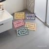 Five pieces of flower welcome message floor mat combination decoration pet small carpet PVC bathtub anti-drop mat Specification image